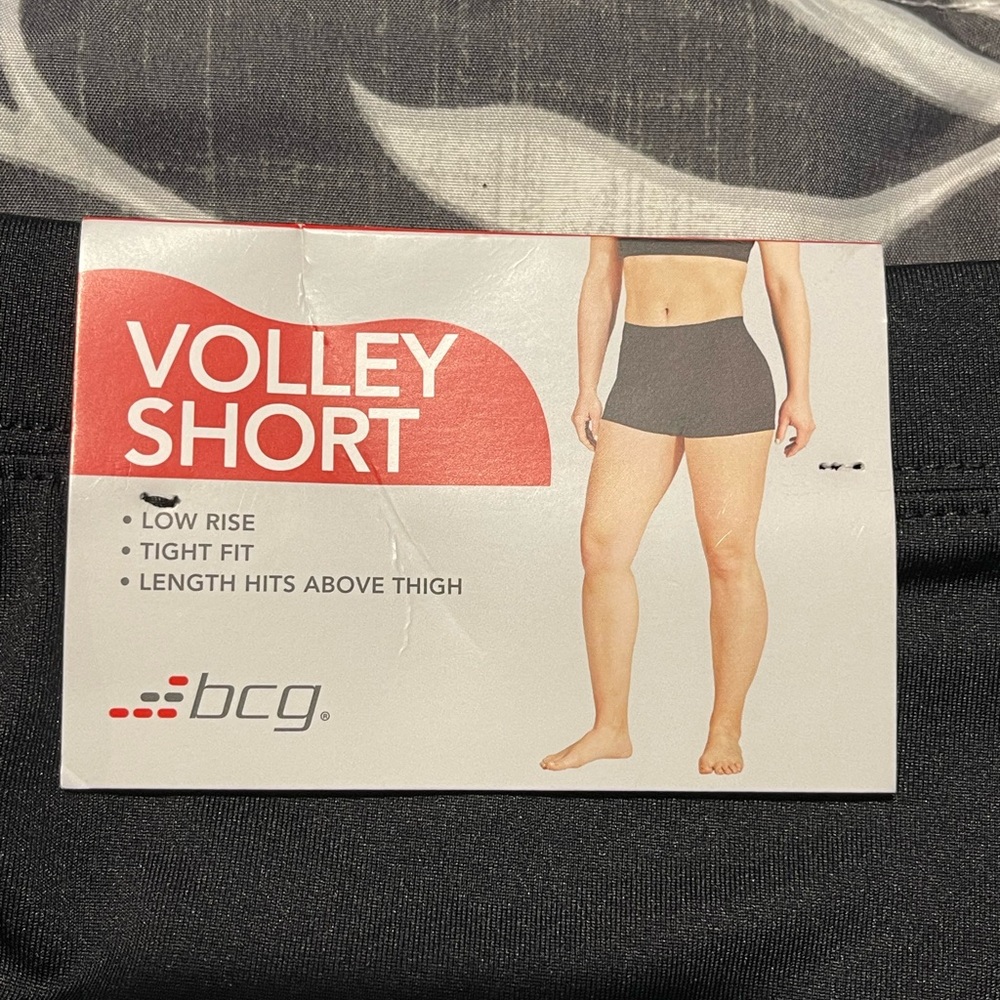 BCG Women's Black Volley Shorts